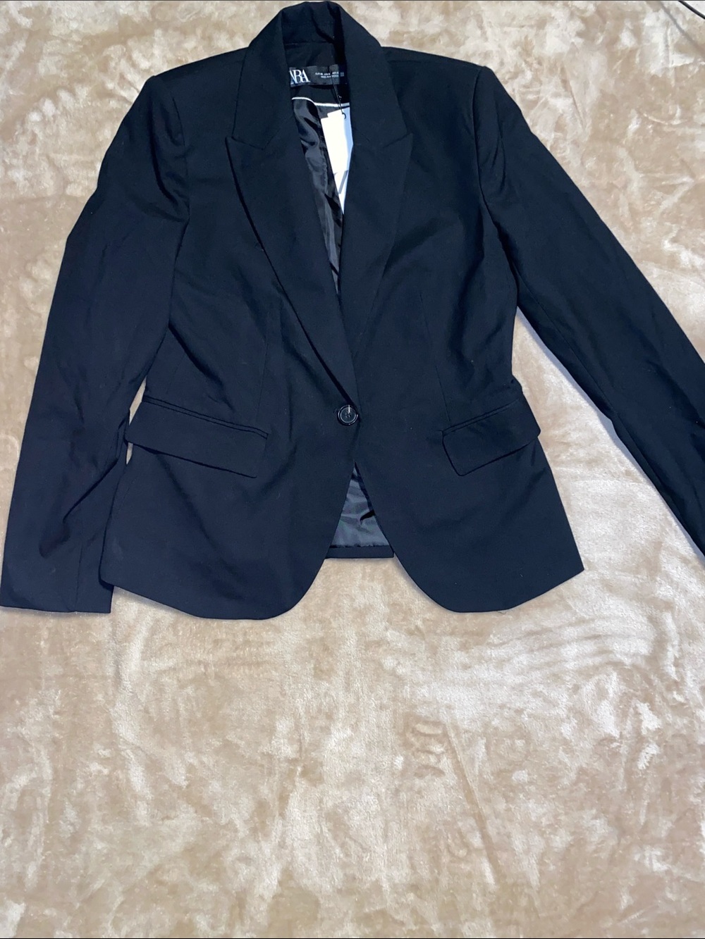 NWT Zara Black Single-Button Women's Blazer